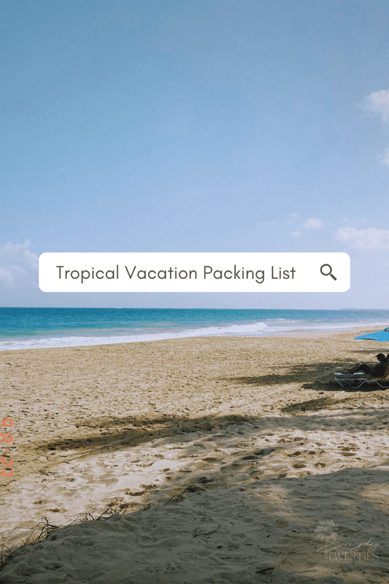 updated tropical Vacation Packing List cover image