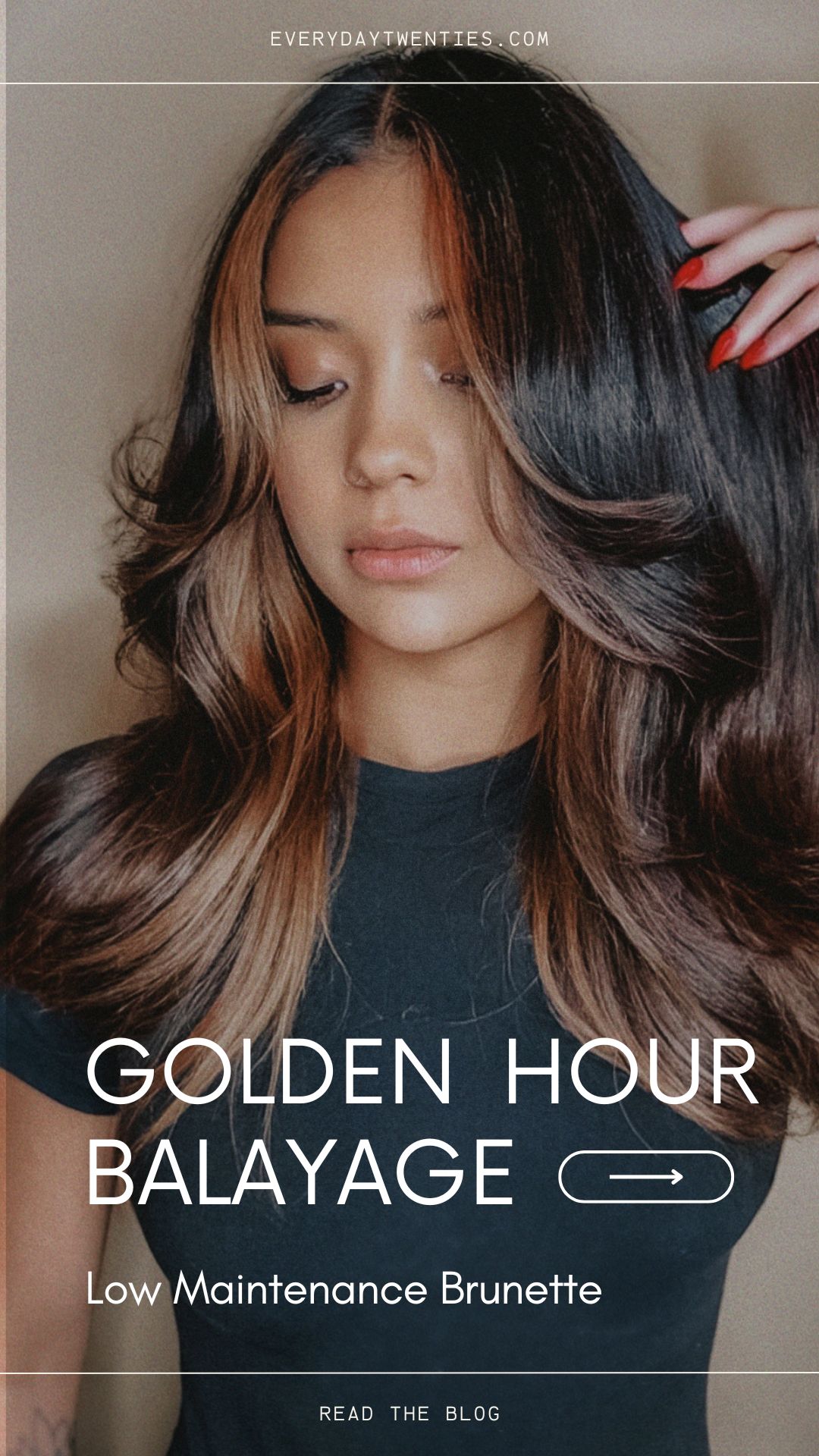Golden Hour Hair: Low Maintenance Brunette Balayage For Dark Brown Hair